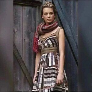 Anthropologie Tracy Reese Crop Patterns Dress sz 0